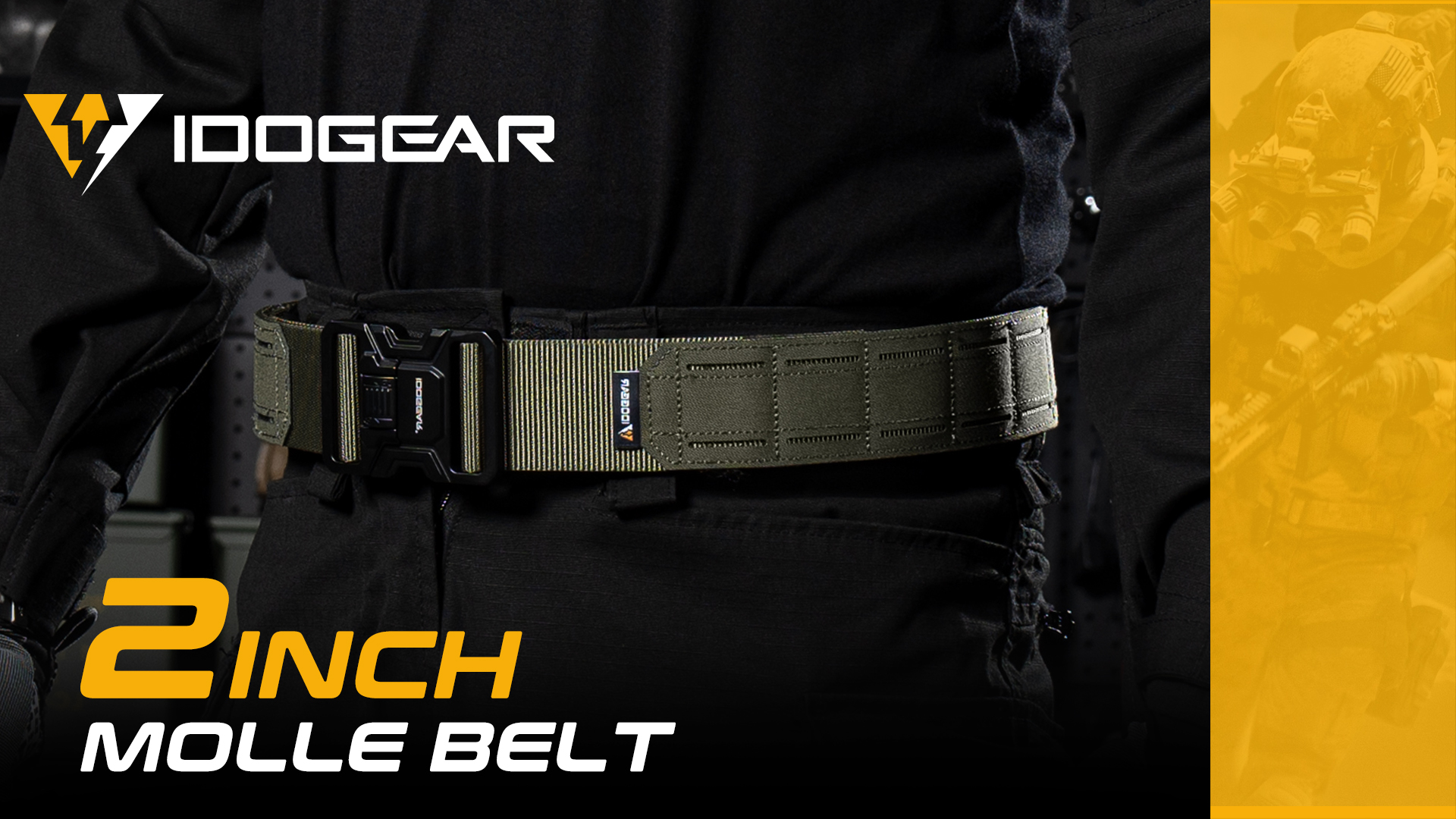 Amazon.com : IDOGEAR 2 Inch Belt MOLLE for Men with 1.75